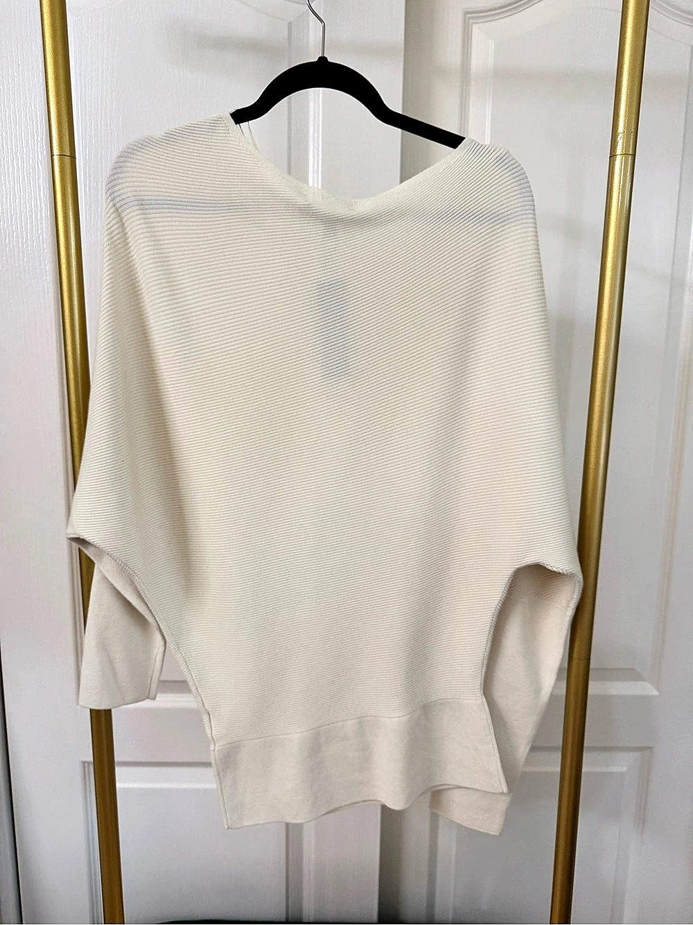 Banana Republic Lenzing Ecovero Series Slouchy Shoulder Sweater, a ribbed knit,